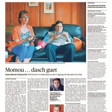 Experiment Schneuwly – Aargauer Zeitung vom 30.10.2015