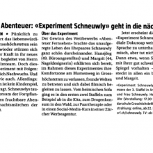 Experiment Schneuwly – Berner Landbote vom 19.12.2018