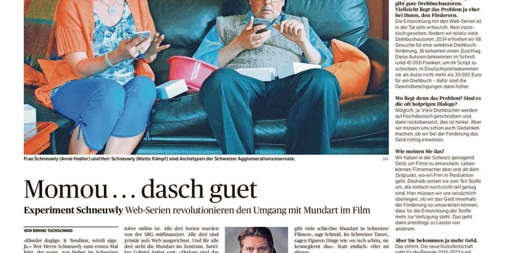 Experiment Schneuwly – Aargauer Zeitung vom 30.10.2015